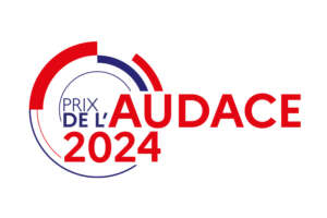 Logo for the Prix de l'Audace 2024 organised by the Ministry of Defence and the Defence Innovation Agency